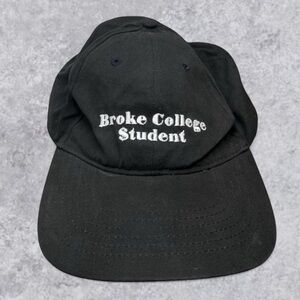 Broke College Student Black Dad Hat – Apollo Brand Adjustable Strapback